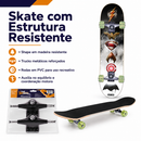 Kit Skateboard Liga da Justiça Vilões + 2 Trucks em Alumínio - Bel Sports