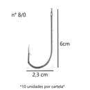 JP Cartela Anzol 4330 Aço Niquel Jaú Pesca