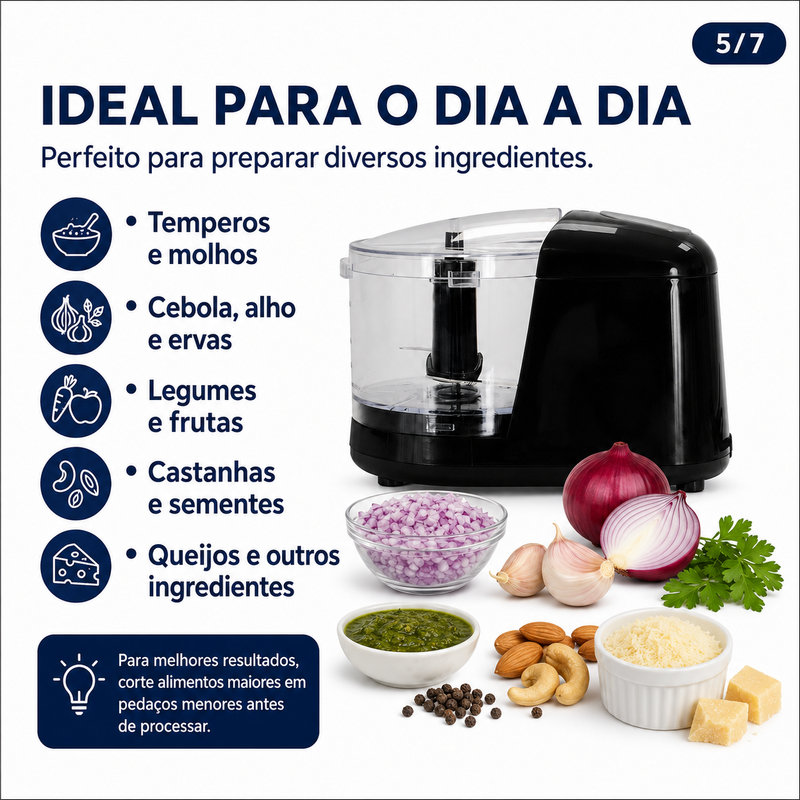 Miniprocessador de Alimentos 350ml 100W - Agratto