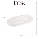 Travessa Cristal Oval Coração 25cm x 13cm x 2,5cm - Lyor