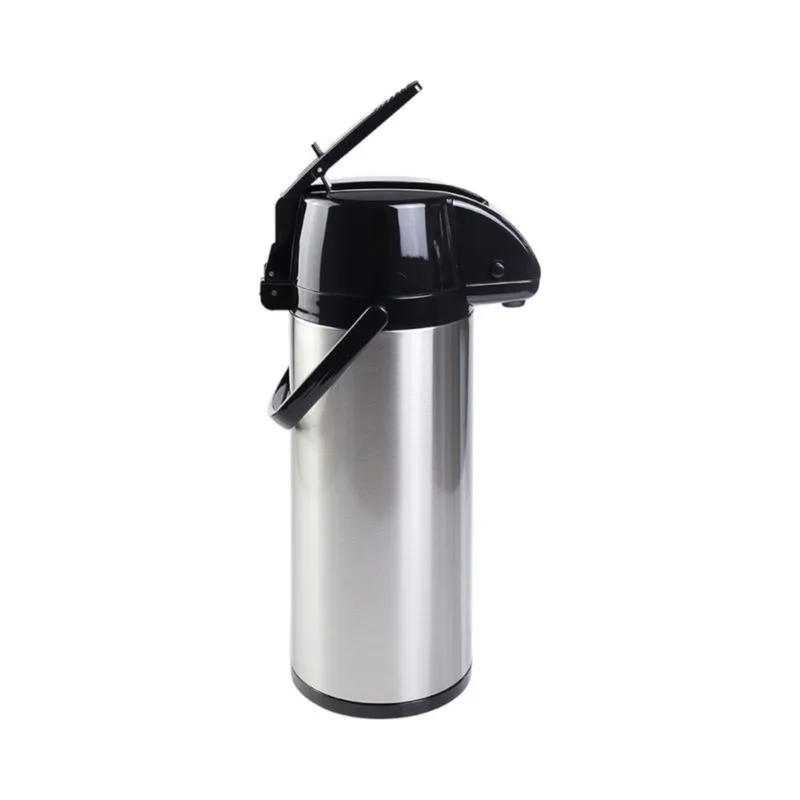 GARRAFA TERMICA EXCLUSIVA 2,5L INOX/PRETO