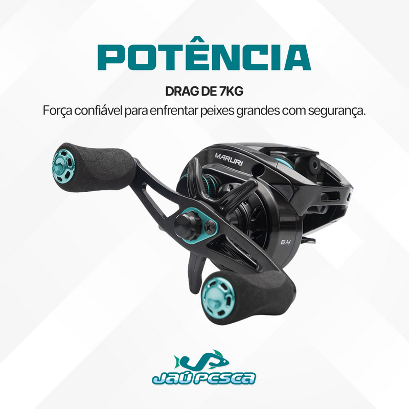 Kit De Pesca Crobat Laranja (Vara + Carretilha) Maruri