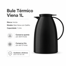 Bule Térmico Viena 1L Preto - Invicta