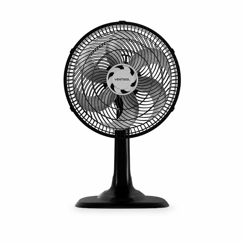 Ventilador de Mesa Turbo 6 Pás 30cm Preto 52W - Ventisol