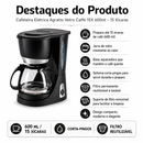 Cafeteira Elétrica Vetro Caffè 15 Xícaras - Agratto