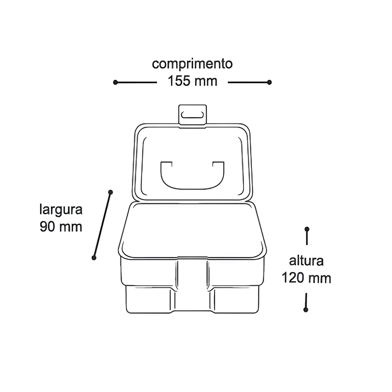 Porta Treco ref. 25362 Cinza Arqplast