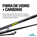 Vara Carretilha New Tamba Max 30-60lbs  2 Partes Preta Jau Pesca