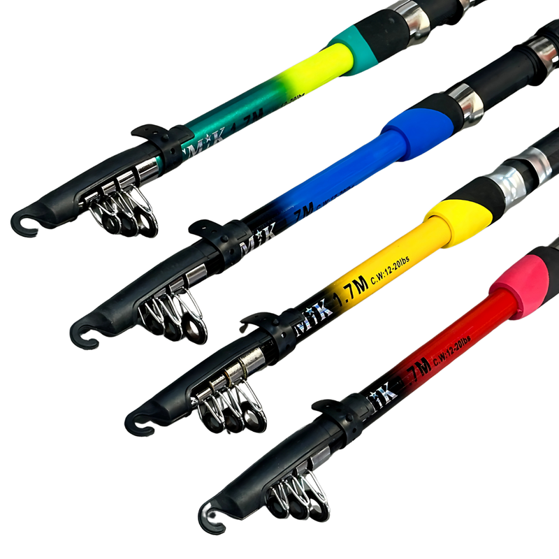 Vara Telescopica Molinete p/ 10 Lbs