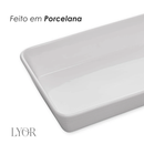 Conjunto 3 Refratários Linea Branco em Porcelana - Lyor
