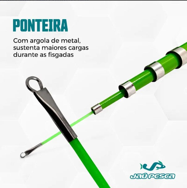 Ponteira Vara Telescópica Traíra Gomo Longo Primeira Parte