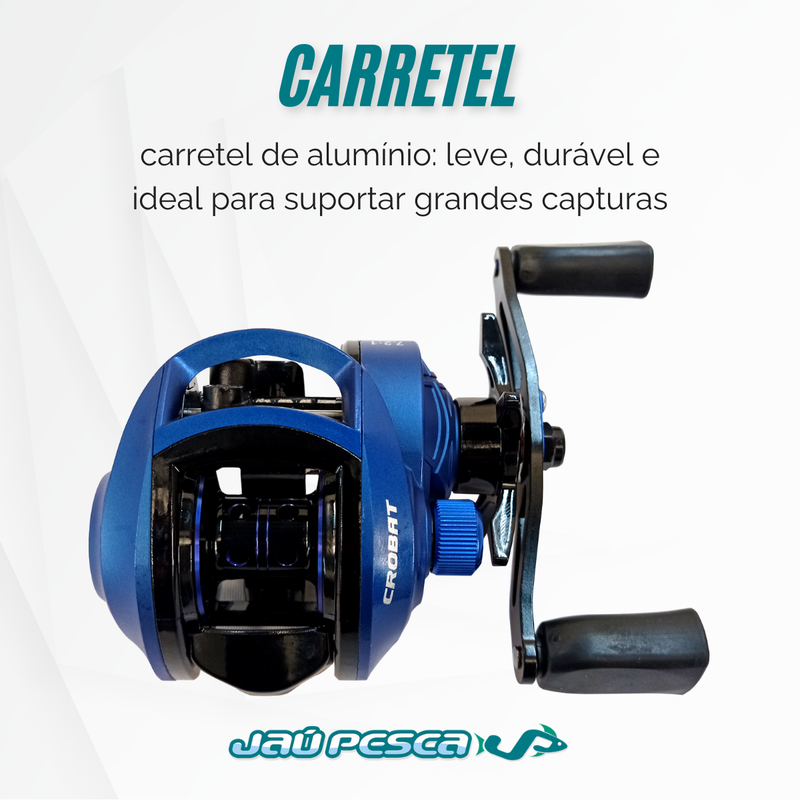 Carretilha Maruri CROBAT 3+1 Rolamentos