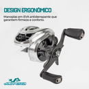 Carretilha F7 Eva8 12 Rol. Vel. de 8.5:1 Drag 4kg