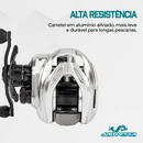 Carretilha F7 Eva8 12 Rol. Vel. de 8.5:1 Drag 4kg