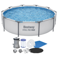 Conjunto Piscina 4x4m + Capa + Filtro 110/220 + Lona Bestway