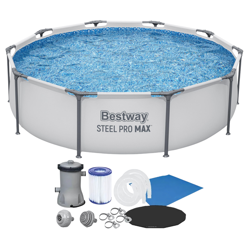 Conjunto Piscina 4x4m + Capa + Filtro 110/220 + Lona Bestway