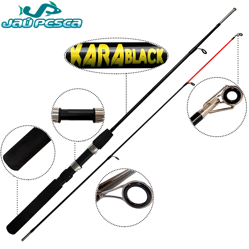 Kit de Pesca 04 Vara 2P 1,50 mts + Molinete Albatroz
