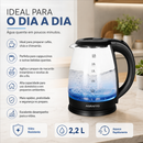 Chaleira Elétrica Aroma Vidro 2,2 Litros - Agratto