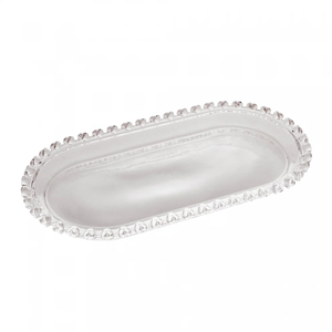 Travessa Cristal Oval Coração 25cm x 13cm x 2,5cm - Lyor