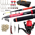 Kit De Pesca S200 Vara Molinete e Acessórios Meli Pesca Jau