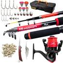 Kit De Pesca S200 Vara Molinete e Acessórios Meli Pesca Jau