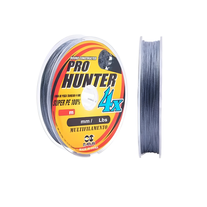 LINHA MULT PRO HUNTER 4X CINZA 100 METROS