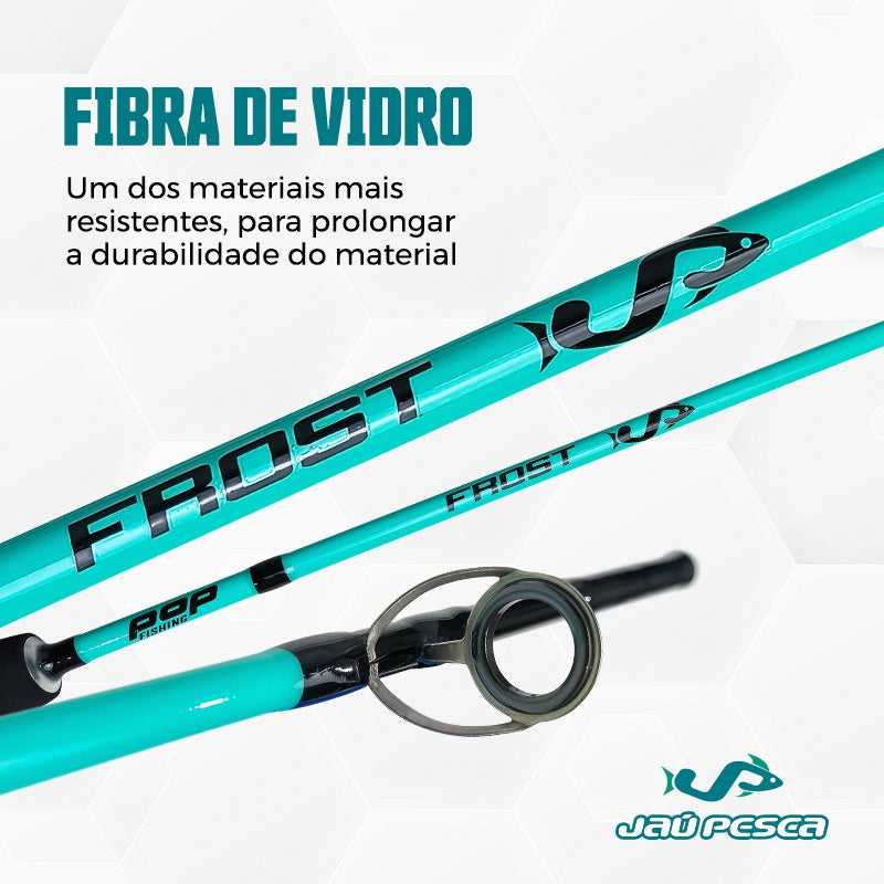 Vara Molinete Jp Frost Acqua C602 1,80m 12-25lbs Jaú Pesca