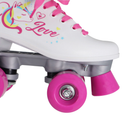 Patins Quad Love Unicórnio Branco tamanho 35 (P88)/Belfix