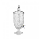 Suqueira Cristal com Pé e Tampa Diamond 4,7L - Lyor