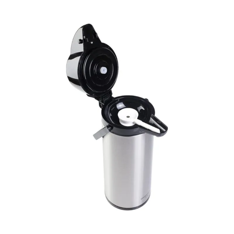 GARRAFA TERMICA EXCLUSIVA 2,5L INOX/PRETO