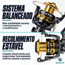 Molinete Elite Gold com 2+1 Rolamentos - Marine Sports