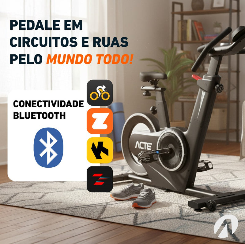 Bike Spinning 8Kg BSP8  Magnética com Bluetooth Acte