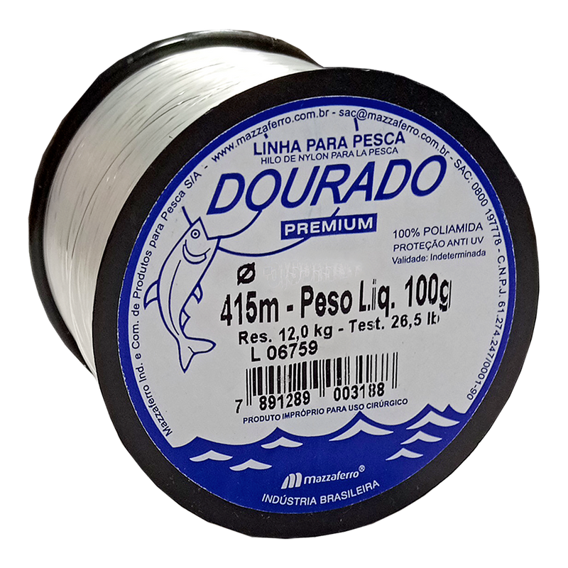Linha Mono DOURADO 100 Gramas Mazzaferro