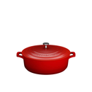 Caçarola Baixa Cinza C/ Tampa De Vidro 30cm /2L