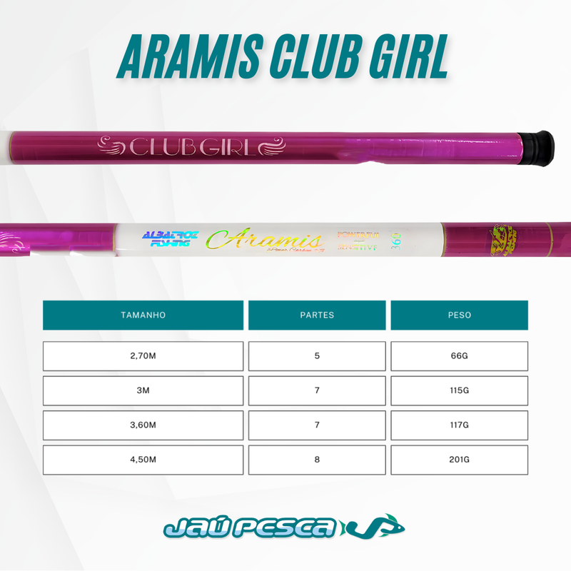 Vara Telescópica ARAMIS Club Girl Albatroz Fishing