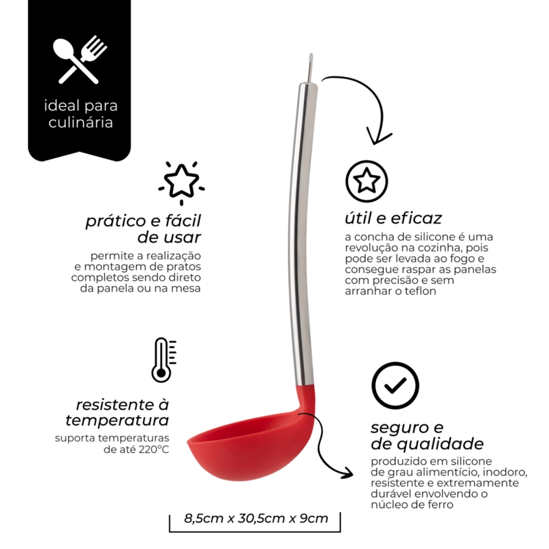 Concha Silicone Inox VR - Mimo Style