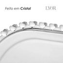 Travessa Cristal Oval Coração 25cm x 13cm x 2,5cm - Lyor