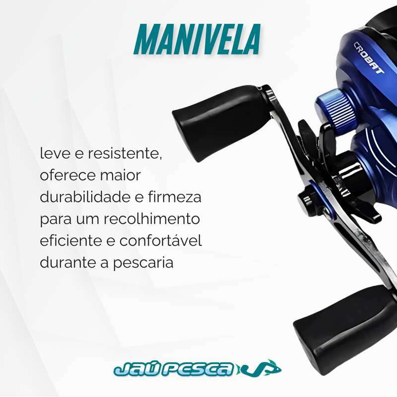 Carretilha Maruri CROBAT 3+1 Rolamentos
