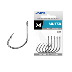 Cartela Anzol MUTSU Blacknickel Marine Sports