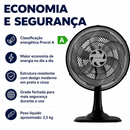 Ventilador de Mesa Turbo 6 Pás 40cm Preto 80W - Ventisol