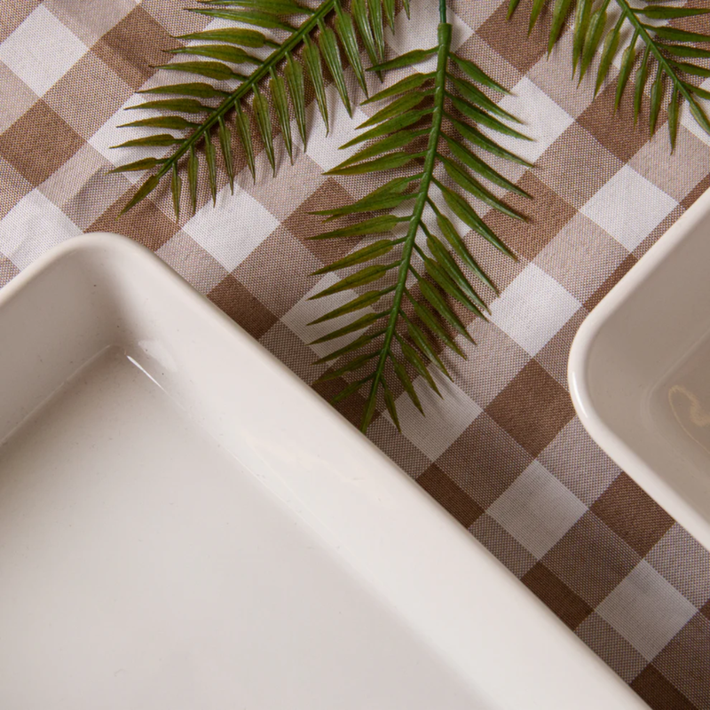 Conjunto 3 Refratários Linea Branco em Porcelana - Lyor