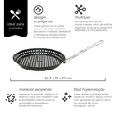 Panela Grill para Churrasqueira 32cm - Mimo Style