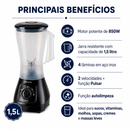 Liquidificador Forza 1,5L 850W  - Agratto