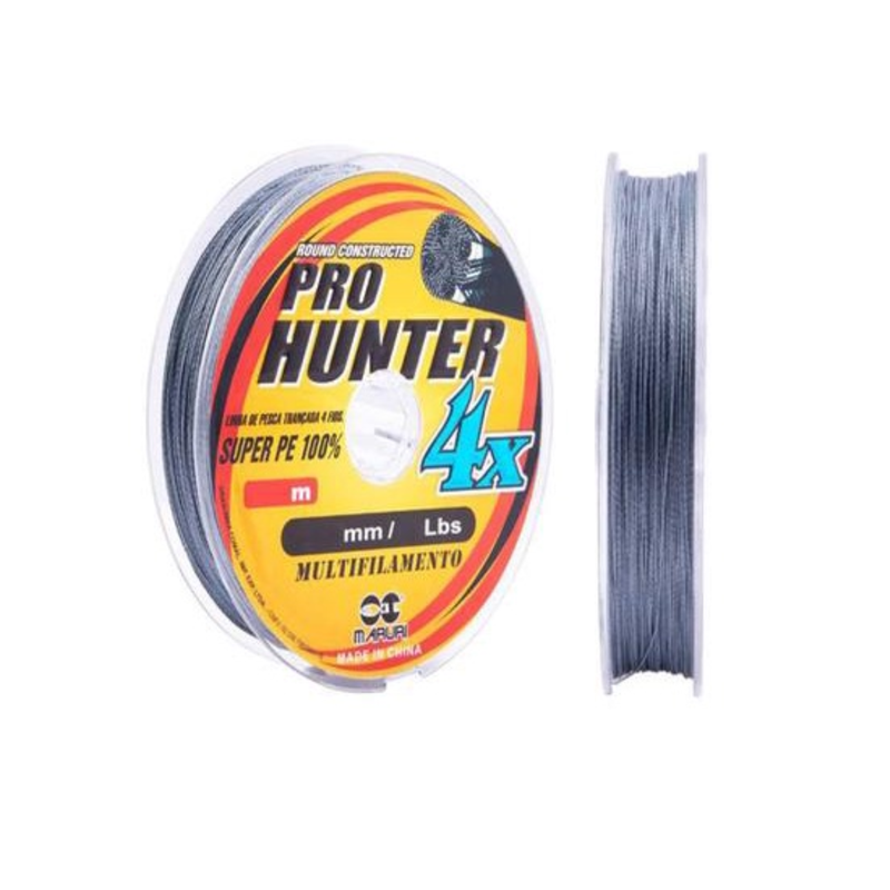 LINHA MULT PRO HUNTER 4X CINZA 100 METROS