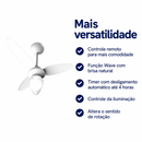 Ventilador de Teto Wind Inverter Branco Bivolt com Controle Remoto - Ventisol