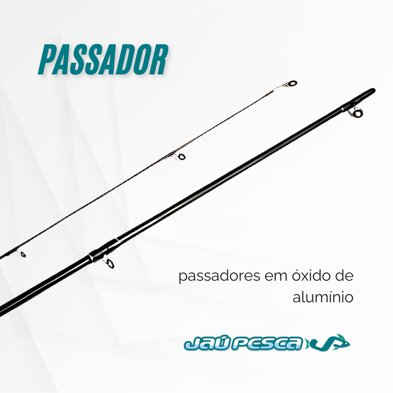 Vara Molinete AROEIRA CARBON 2102 2,10mt 7-14lbs Albatroz Fishing