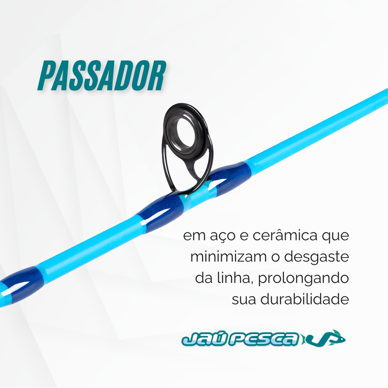 Vara Molinete Solomon 15 lbs Inteiriça Maruri - 1,35m