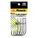 Cartela Anzol Pinnacle Plain Shank  Kh-11112 1971 Black Maruri