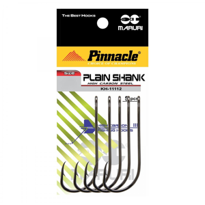 Cartela Anzol Pinnacle Plain Shank  Kh-11112 1971 Black Maruri