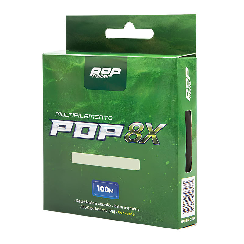 Linha Mult POP 8x Verde 100m Pop Fishing