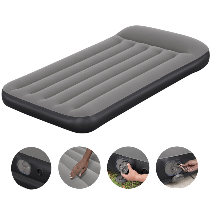 Colchão Inflável Twin Tritech USB 1,88m x 99cm x 30cm c/ Bomba Embutida USB Bestway 671BQ